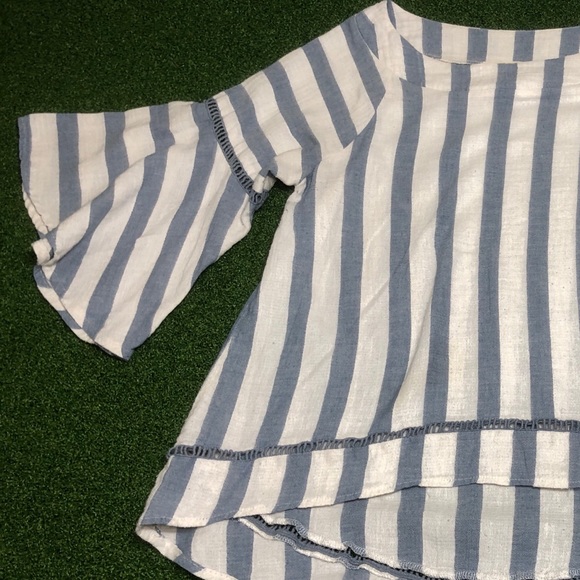 Listicle High Low Bell Sleeve Boho Top Medium - Picture 5 of 9